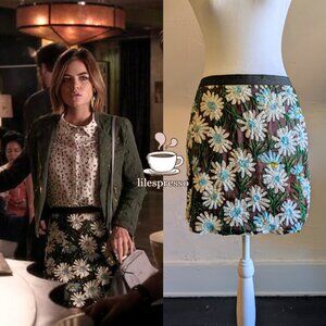 topshop sequin floral mini skirt ASO aria montgomery pretty little liars (6)